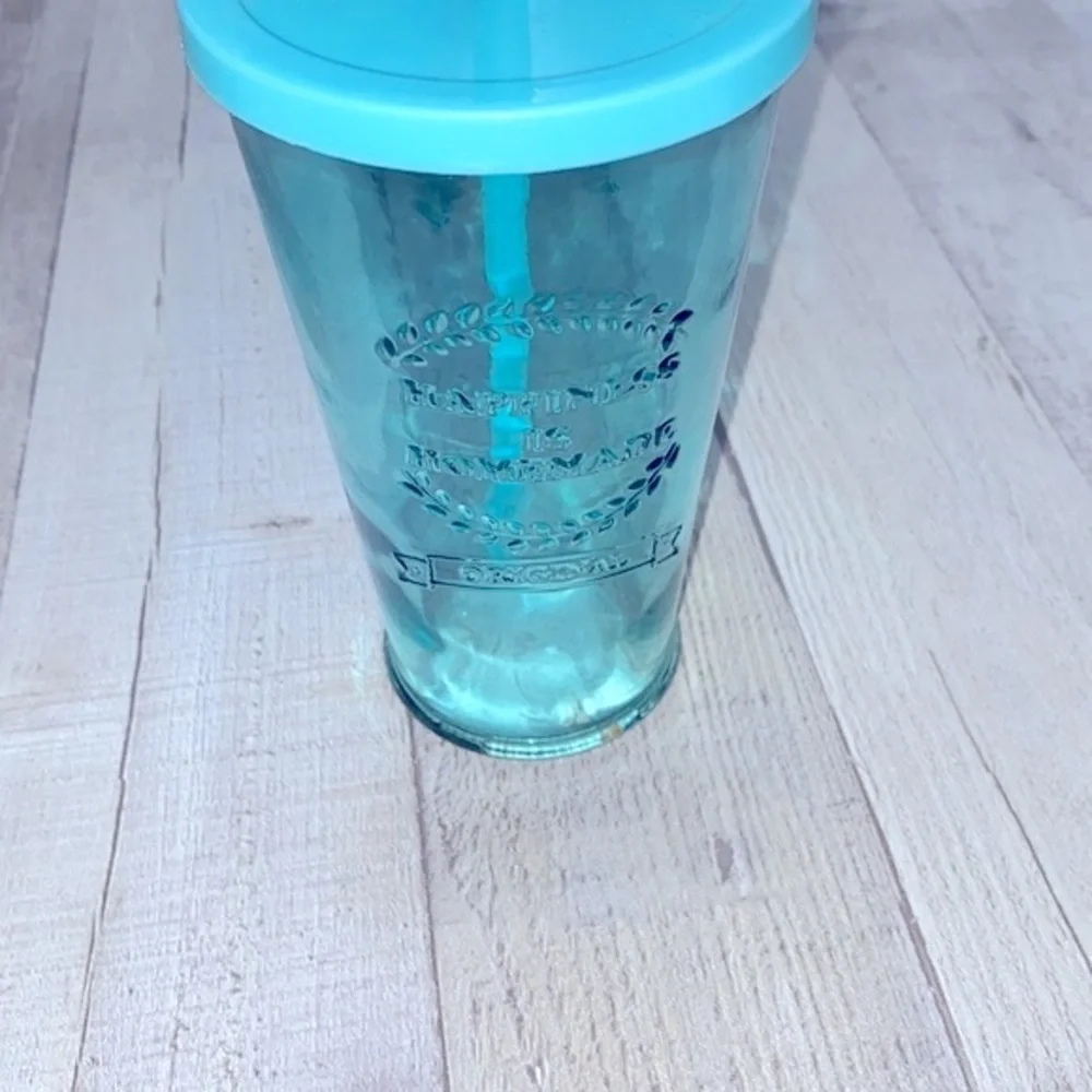 Happiness is homemade glass tumblr for iced coffee; cold drinks
